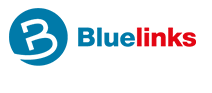 logo blue link